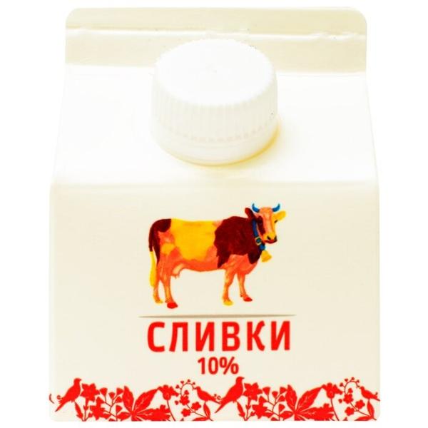 Сливки Чебаркульское молоко пастеризованные 10%, 250 мл