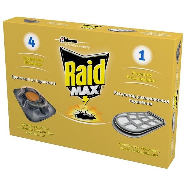 Приманка Raid Max от тараканов + регулятор размножения