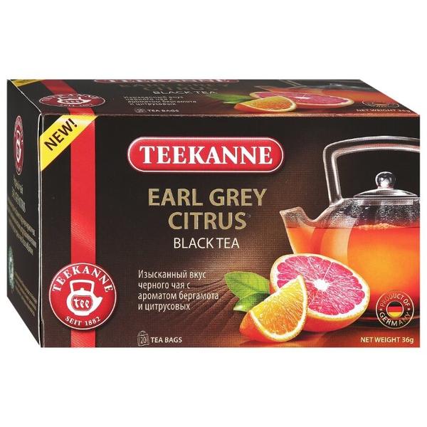 Чай черный Teekanne Earl grey citrus в пакетиках