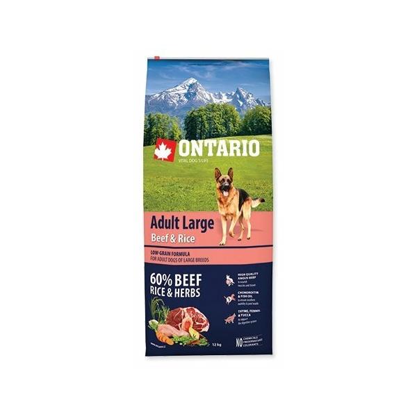 Корм для собак Ontario Adult Large Beef & Rice