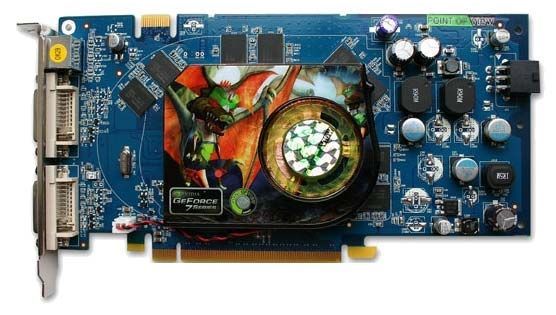 Point of View GeForce 7900 GS 450Mhz PCI-E 256Mb 1320Mhz 256 bit 2xDVI TV YPrPb