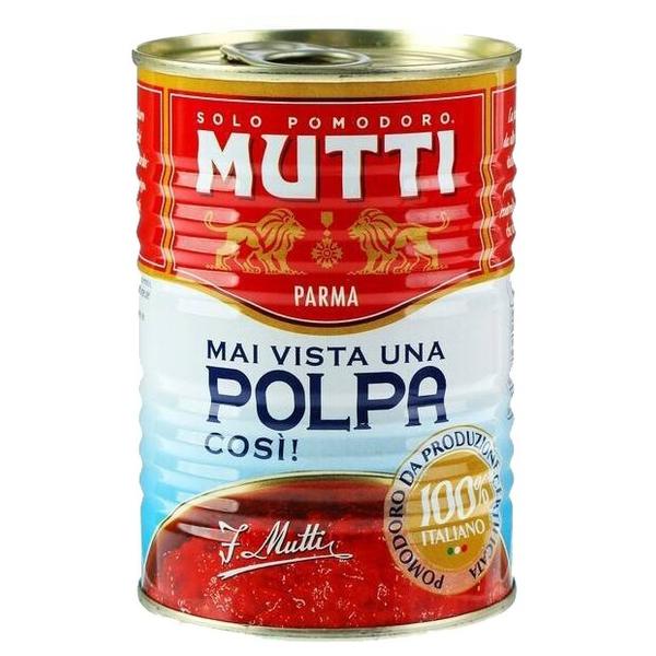 Мелконарезанные томаты Mutti жестяная банка 400 г