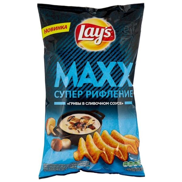 Чипсы Lay's Maxx картофельные Грибы в сливочном соусе