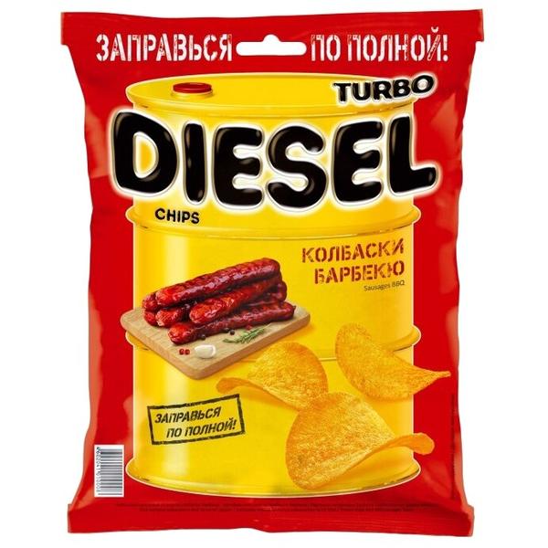Чипсы Turbo Diesel картофельные Колбаски барбекю