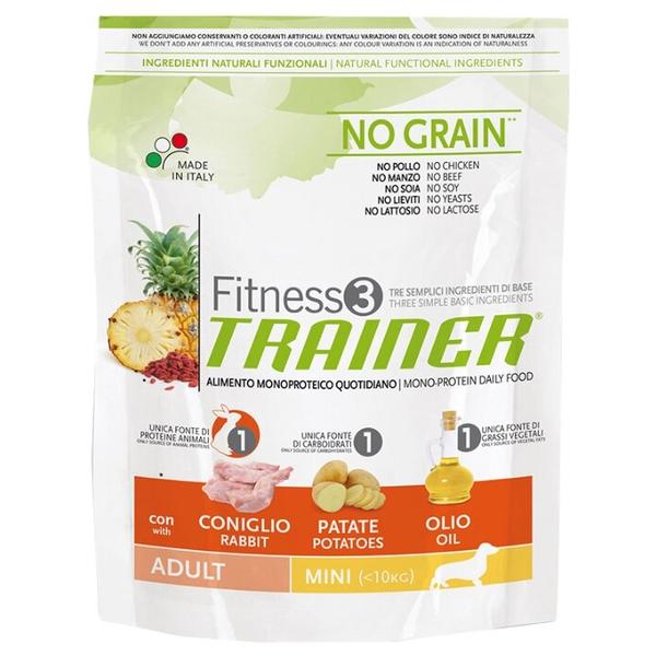 Корм для собак TRAINER Fitness3 No Grain Adult Mini Rabbit and potatoes dry