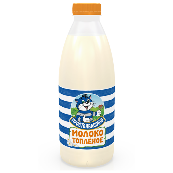 Молоко Простоквашино пастеризованное топленое 3.2%, 0.93 л