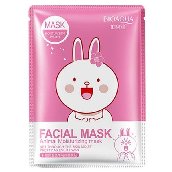 BioAqua Animal Face Hare Увлажняющая маска с экстрактом сакуры и алоэ вера