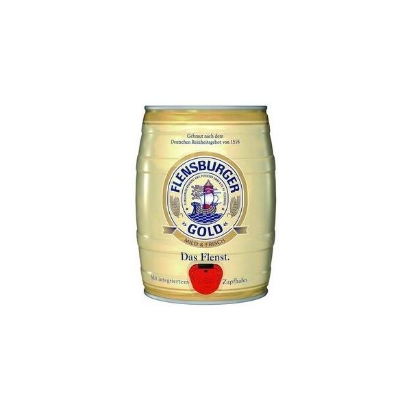 Пиво Flensburger, Gold, mini keg, 5 л
