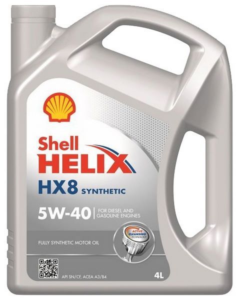SHELL Helix HX8 Synthetic 5W-40 4 л