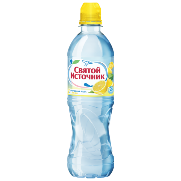 Питьевая вода Святой Источник Лимон негазированная, ПЭТ спорт