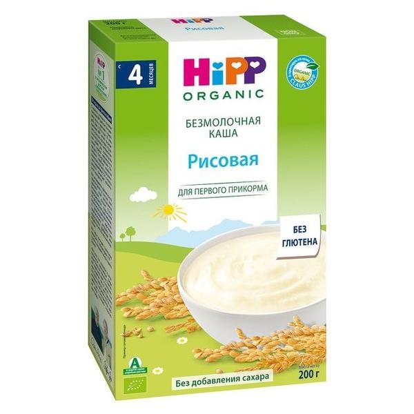 Каша HiPP безмолочная рисовая (с 4 месяцев) 200 г