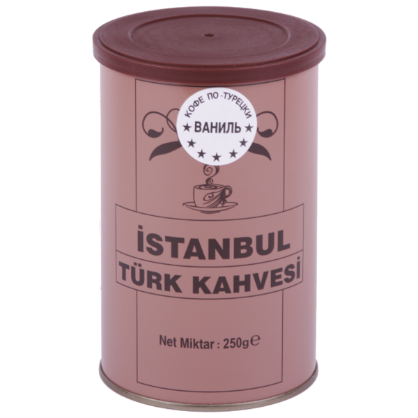Кофе молотый İstanbul Türk Kahvesi c ароматом ванили, жестяная банка