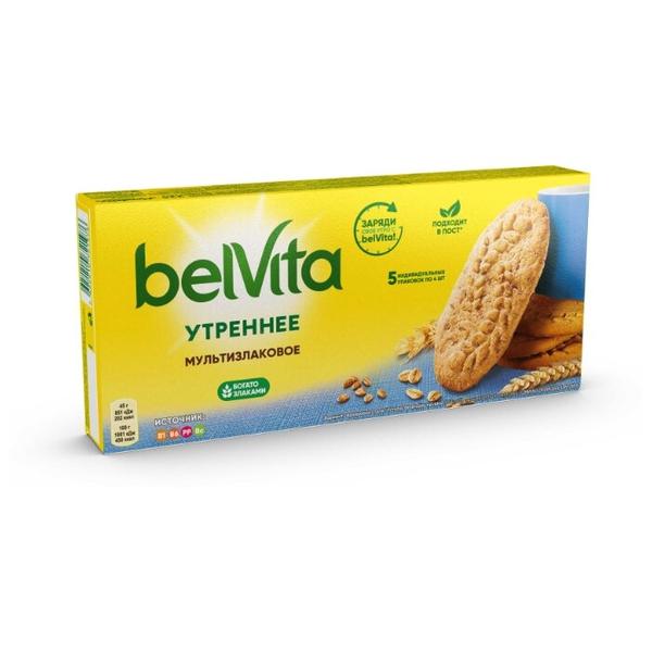 Печенье Belvita Утреннее мультизлаковое, 225 г