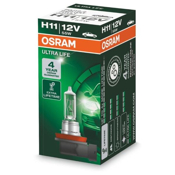 Лампа автомобильная галогенная Osram Ultra Life 64211ULT-01B H11 12V 55W 1 шт.