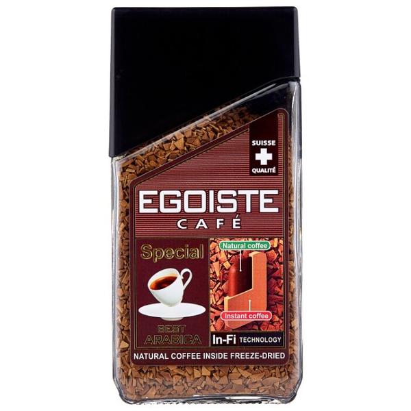 Кофе растворимый Egoiste Special сублимированный с молотым кофе, стеклянная банка
