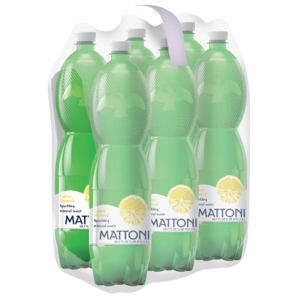 Напиток газированный Mattoni со вкусом лимона, ПЭТ