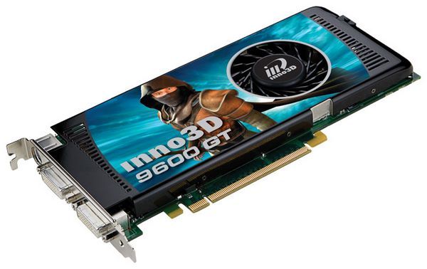 Inno3D GeForce 9600 GT 650Mhz PCI-E 2.0 512Mb 1800Mhz 256 bit 2xDVI TV HDCP YPrPb