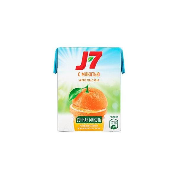 Сок J7 Апельсин, без сахара