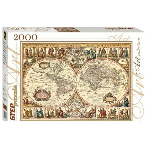 Пазл Step puzzle Историческая карта мира (84003), 2000 дет.