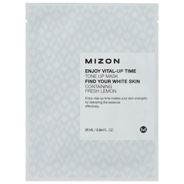 Mizon Enjoy Vital-Up Time Tone Up Mask осветляющая тканевая маска