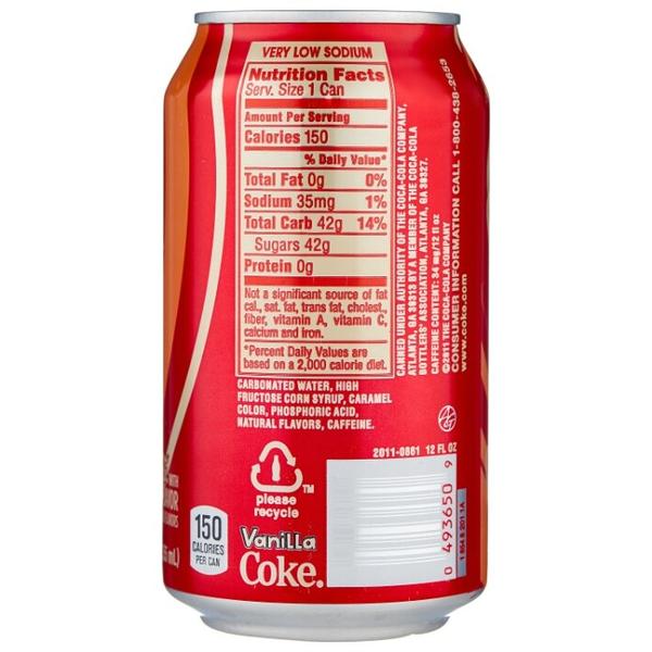 Газированный напиток Coca-Cola Vanilla, США