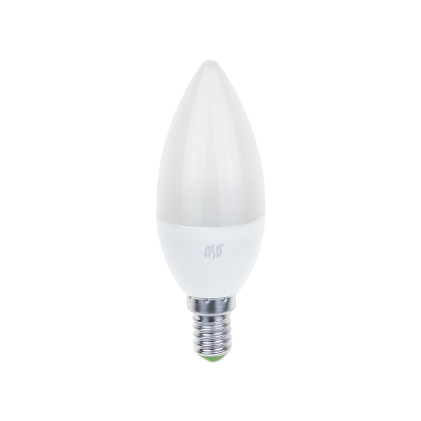 Упаковка светодиодных ламп 10 шт ASD LED-СВЕЧА-standard, E14, C37, 7.5Вт