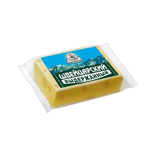Сыр Русские сыроварни Выдержанный швейцарский твердый 50%