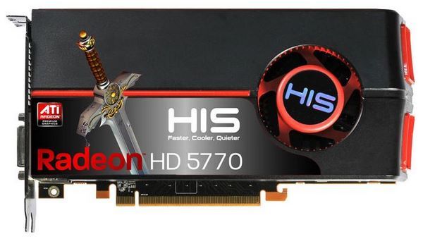 HIS Radeon HD 5770 850Mhz PCI-E 2.0 1024Mb 4800Mhz 128 bit 2xDVI HDMI HDCP Dirt2