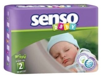 Senso baby подгузники 2 (3-6 кг) 26 шт.
