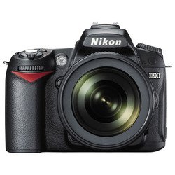 Nikon D90 Kit (black 12.3Mpix 18-55VR / 55-200VR 3 720p SDHC Li-Ion, Набор с объективами)