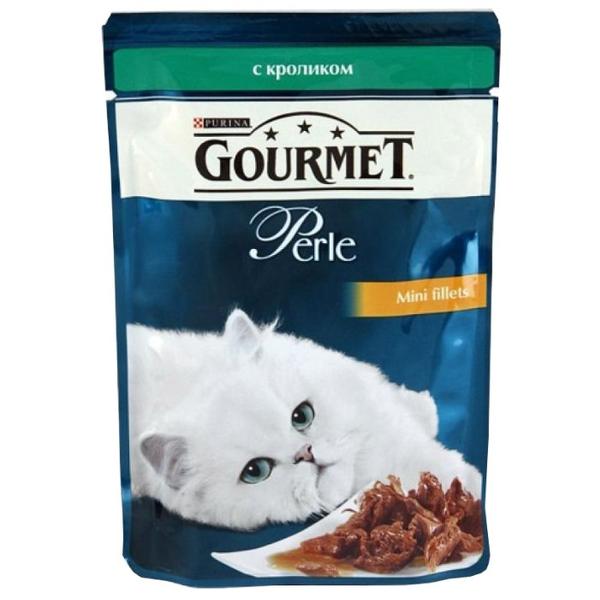 Корм для кошек Gourmet Перл с кроликом 85 г (кусочки в соусе)