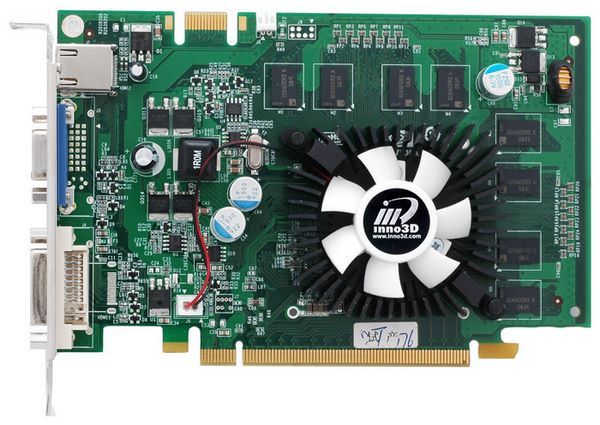 Inno3D GeForce 9500 GT 550Mhz PCI-E 2.0 512Mb 800Mhz 128 bit DVI HDMI HDCP
