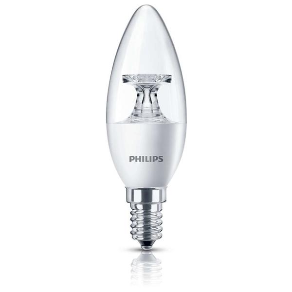 Лампа светодиодная Philips Li-LED 2700K, E14, B35, 5.5Вт