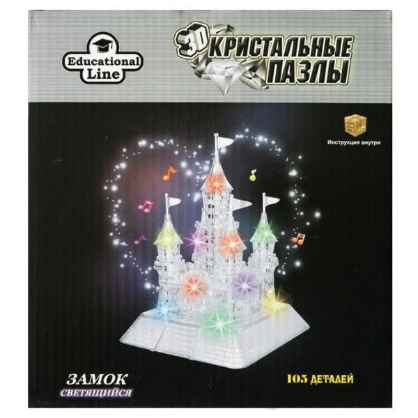 3D-пазл Crystal Puzzle Замок светящийся XL (HJ038703), 105 дет.