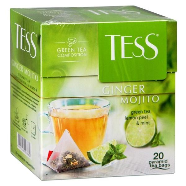 Чай зеленый Tess Ginger mojito в пирамидках