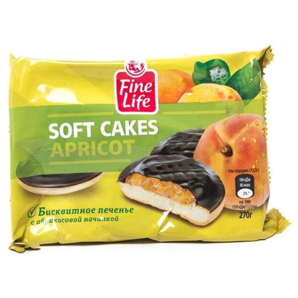 Печенье Fine Life soft cakes Apricot, 270 г