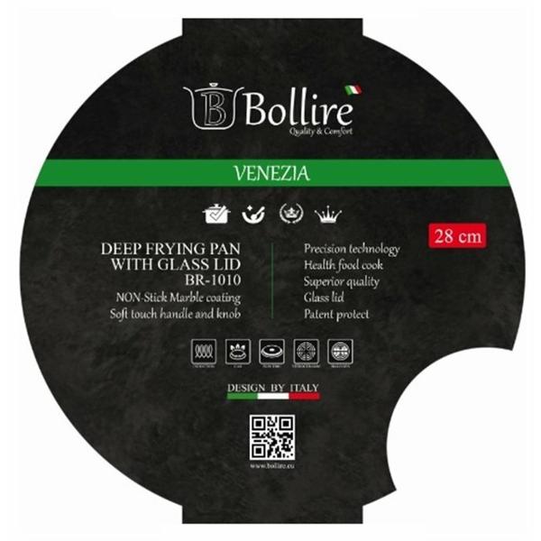 Сковорода Bollire VENEZIA BR-1010 28 см с крышкой