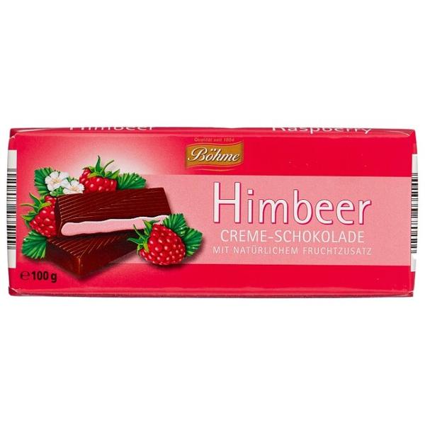Шоколад Bohme Himbeer темный с кремово-малиновой начинкой