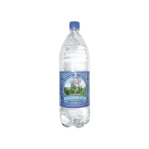 Вода минеральная Собовская газированная, пластик