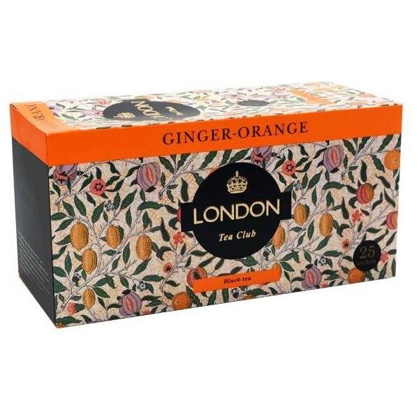 Чай черный London tea сlub Ginger-orange в пакетиках