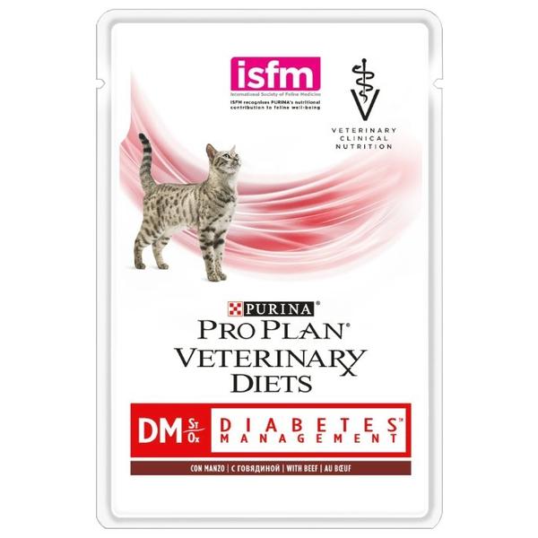 Корм для кошек Pro Plan Veterinary Diets Feline DM Diabetes Management Beef pouch