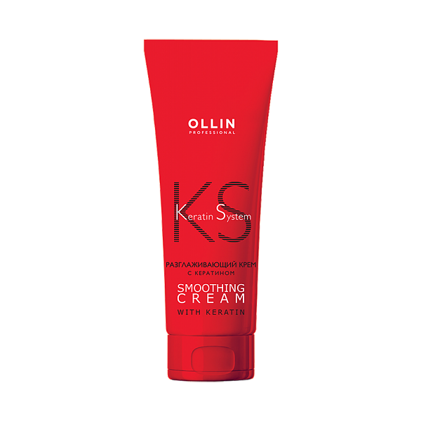 OLLIN Professional Keratin System Разглаживающий крем для волос с кератином