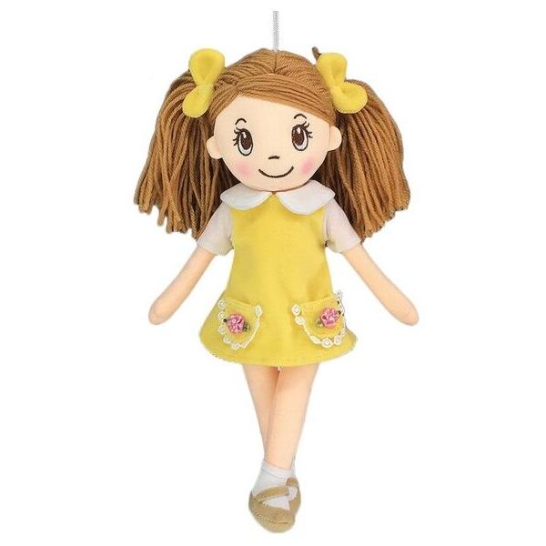 Игрушка-брелок ABtoys Кукла в желтом платье 30 см