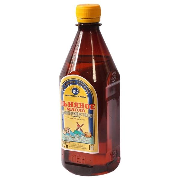 Василева Слобода Масло льняное нерафинированное пищевое, пластиковая бутылка