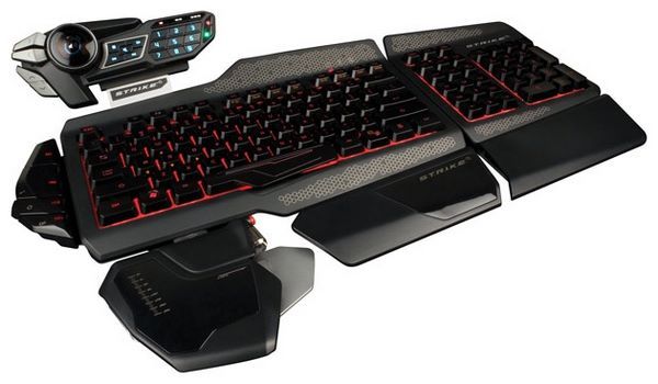 Mad Catz S. T.R. I.K. E. 5 Gaming Keyboard for PC Black USB