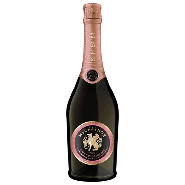 Игристое вино Золотая Балка Мускатное Розовое полусладкое 0,75 л