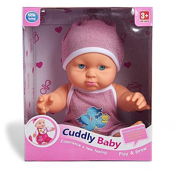 Пупс Cuddly baby в розовом комбинезоне, XM634/2