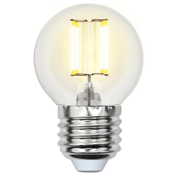 Лампа светодиодная Uniel UL-00000302, E27, G45, 6Вт