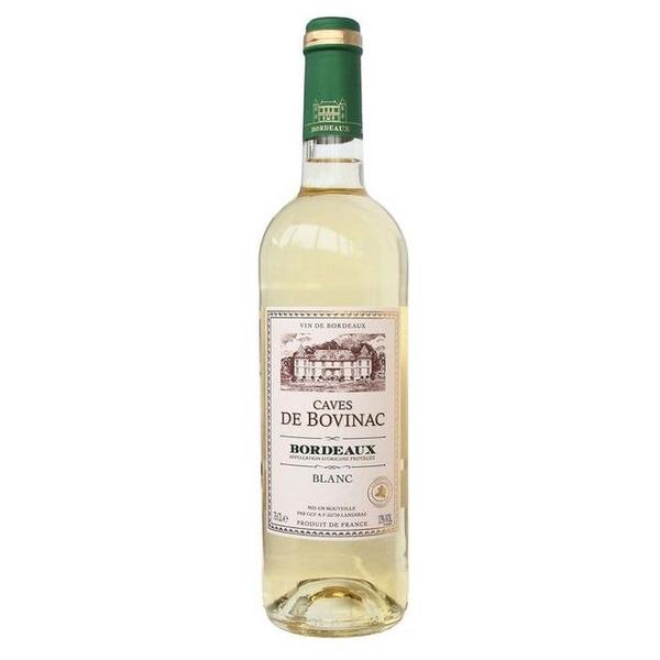 Вино Caves de Bovinac Bordeaux AOP Blanc, 0.75 л