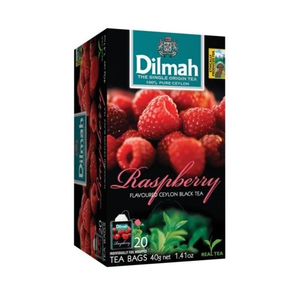 Чай черный Dilmah Raspberry в пакетиках